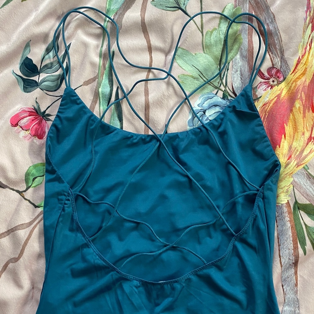 Teal Le Lis Bodysuit - Picture 5 of 7